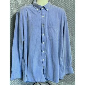 Scott Barber Brushed Cotton L/S Mens Button Down Shirt XXL Comfort Casual Soft